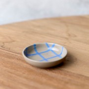 Robert Gordon | Coastal Junction | Condiment Bowl 9cm | Stone with Blue Handbrush